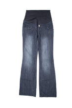 Load image into Gallery viewer, Thyme maternity bootcut jeans with 34&quot; inseam. Pants Pregnancy Pregnant
