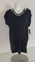 Load and play video in Gallery viewer, XL Thyme Maternity Black Knit  Feeding &amp; Maternity Top
