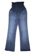 Load image into Gallery viewer, CLEARANCE XS Indigo Blue Maternity Bootcut Jeans
