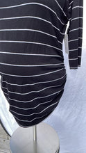 Load and play video in Gallery viewer, DUE DATE  XXL Motherhood Maternity 3/4 Sleeve Stripe Top
