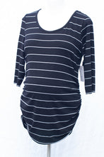 Load image into Gallery viewer, DUE DATE  XXL Motherhood Maternity 3/4 Sleeve Stripe Top
