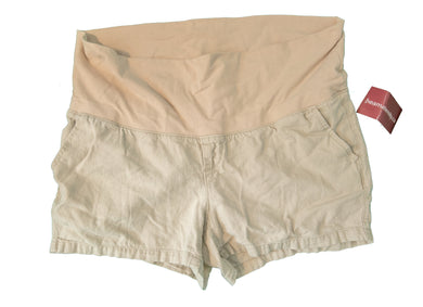 Old Navy Maternity Linen Blend Shorts in Beige 3
