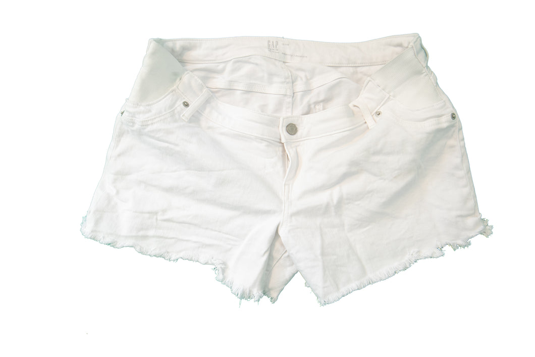 Gap Maternity White Denim Shorts 4