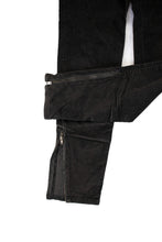Load image into Gallery viewer, Thyme Maternity Skinny Cords in black Fall Winter Spring Pregnancy
