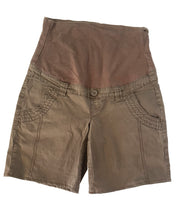 Load image into Gallery viewer, XS Thyme Maternity Shorts  in Brown
