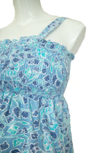 Cargar imagen en el visor de la galería, Motherhood maternity tank top in blue. Summer. Affordable Canadian Pregnant Pregnancy clothes sustainable maternity preloved 

