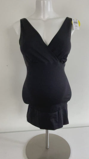 Motherhood bounce back maternity compression tank top. Postpartum 4th trimester. Maternity clothes. Black