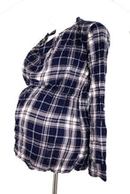 Load image into Gallery viewer, S Motherhood Maternity Plaid Blouse
