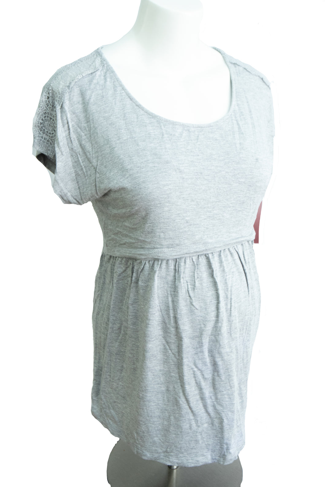 M Momzelle Maternity & Feeding top Florence in Grey