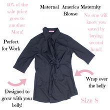 Load image into Gallery viewer, CLEARANCE S Maternal America Maternity Wrap Blouse 2 colours
