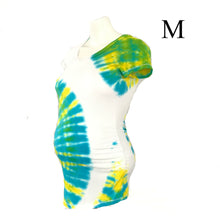 Charger l&#39;image dans la galerie, Tie Dye maternity op. Summer Maternity clothes 7tee Dyes pregnant pregnancy short sleeve
