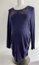 Load image into Gallery viewer, CLEARANCE XL Thyme Maternity Sweater with Embroidered Flowers
