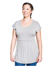 Load image into Gallery viewer, M Momzelle Maternity &amp; Feeding top Florence in Grey
