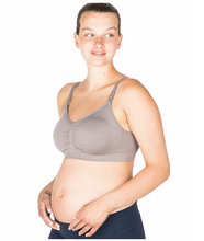 Charger l&#39;image dans la galerie, Modern eternity nursing bra. Comfortable support for breastfeeding maternity bra clothes. Jade grey
