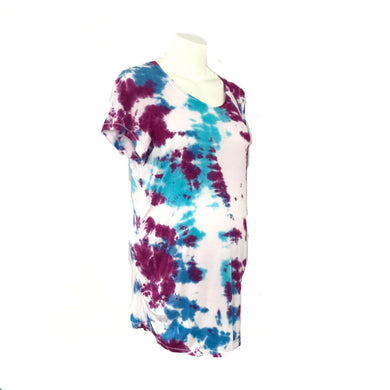 Tie Dye maternity op. Summer Maternity clothes 7tee Dyes pregnant pregnancy short sleeve